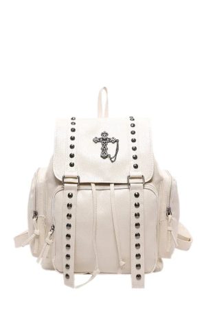 New Style Trends - Y2k Goth Cross Backpack - Outfit Ideas
