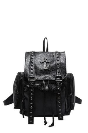 New Style Trends - Y2k Goth Cross Backpack - Outfit Ideas