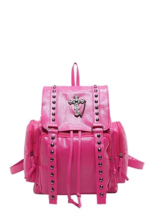 New Style Trends - Y2k Goth Cross Backpack - Outfit Ideas