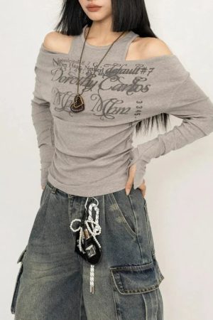 New Style Trends - Y2K Graffiti Layered Top - Outfit Ideas