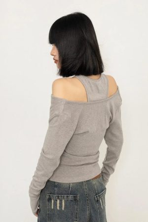 New Style Trends - Y2K Graffiti Layered Top - Outfit Ideas