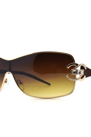 New Style Trends - Y2k Luxe Diva Shield Sunglasses - Outfit Ideas