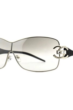 New Style Trends - Y2k Luxe Diva Shield Sunglasses - Outfit Ideas