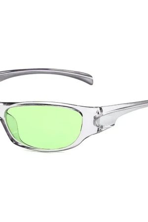 New Style Trends - Y2k Matrix Vision Wraparound Sunglasses - Outfit Ideas