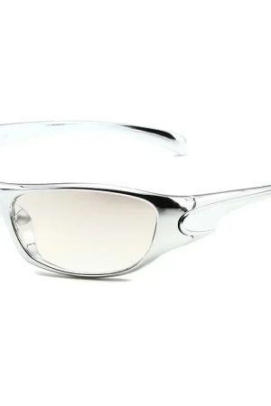 New Style Trends - Y2k Matrix Vision Wraparound Sunglasses - Outfit Ideas