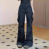 New Style Trends - Y2k Midnight Cargo Flare Pants - Outfit Ideas
