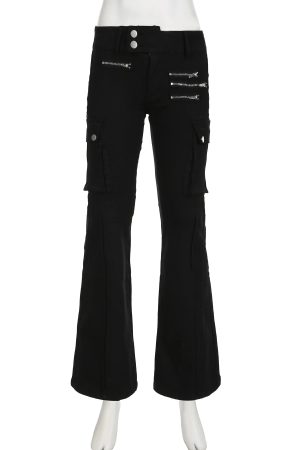 New Style Trends - Y2k Noir Sculpted Pants - Outfit Ideas
