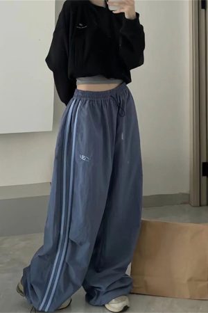 New Style Trends - Y2k Oversized Retro Track Pants - Outfit Ideas