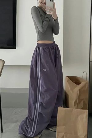 New Style Trends - Y2k Oversized Retro Track Pants - Outfit Ideas