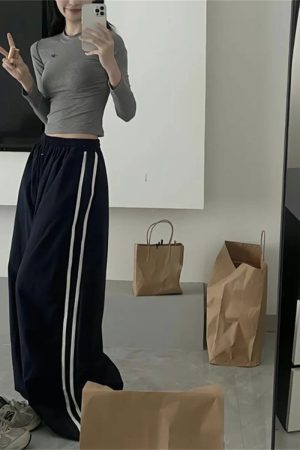 New Style Trends - Y2k Oversized Retro Track Pants - Outfit Ideas