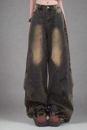 New Style Trends - Y2k Patchwork Jeans - Outfit Ideas