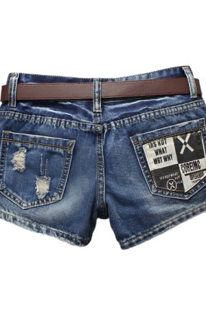 New Style Trends - Y2k Rebel Script Ripped Shorts - Outfit Ideas