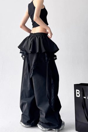 New Style Trends - Y2k Shadow Ballet Layered Pants - Outfit Ideas