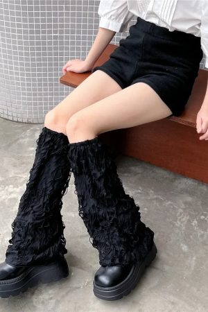 New Style Trends - Y2k Shredded Chaos Leg & Arm Warmers - Outfit Ideas