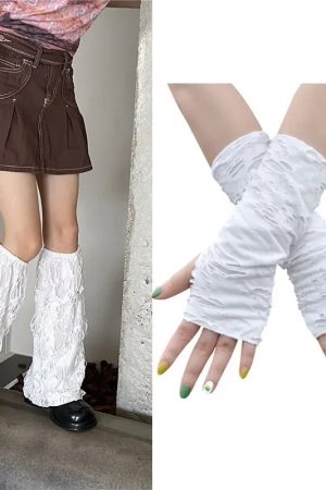 New Style Trends - Y2k Shredded Chaos Leg & Arm Warmers - Outfit Ideas