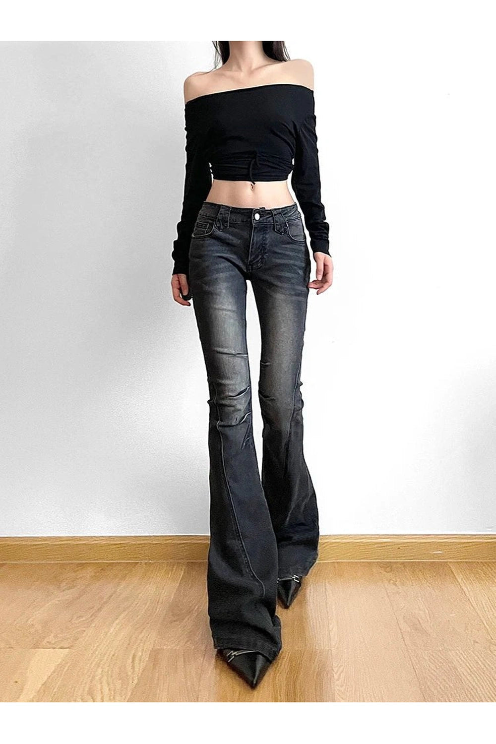 New Style Trends - Y2k Skinny Flare Low Rise Jeans - Outfit Ideas
