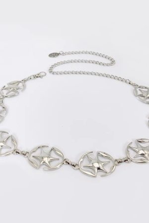 New Style Trends - Y2k Star-Embellished Chain Belt - Outfit Ideas