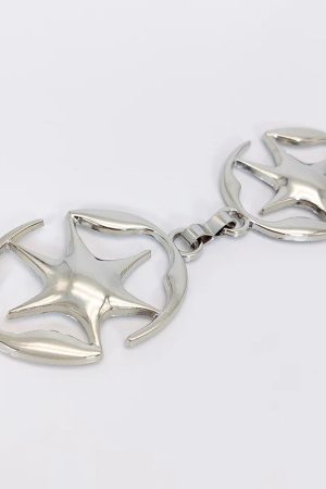 New Style Trends - Y2k Star-Embellished Chain Belt - Outfit Ideas