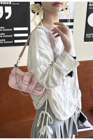 New Style Trends - Y2K Star Studded Shoulder Bag - Outfit Ideas