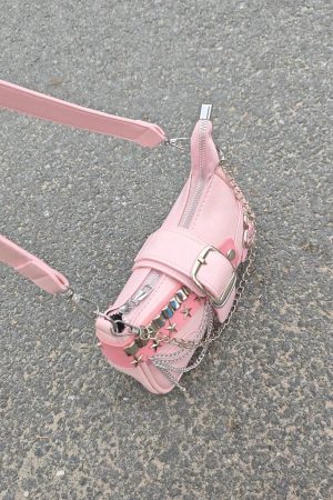 New Style Trends - Y2K Star Studded Shoulder Bag - Outfit Ideas