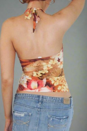 New Style Trends - Y2K Sunset Bloom Top - Outfit Ideas