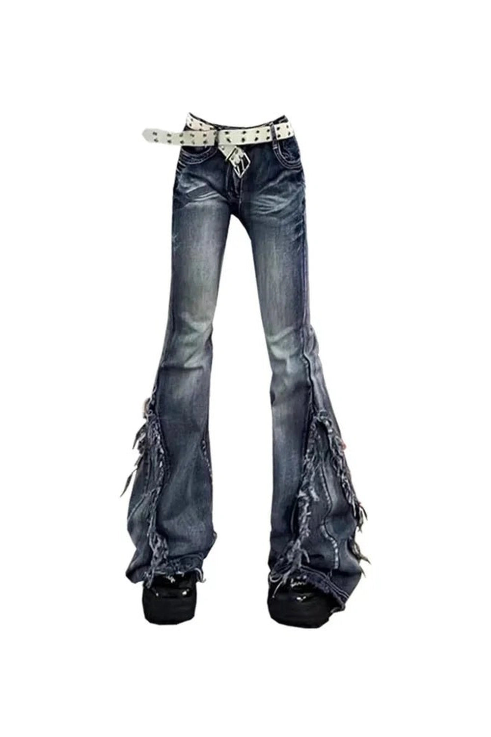 New Style Trends - Y2k Urban Cascade Denim Pant - Outfit Ideas
