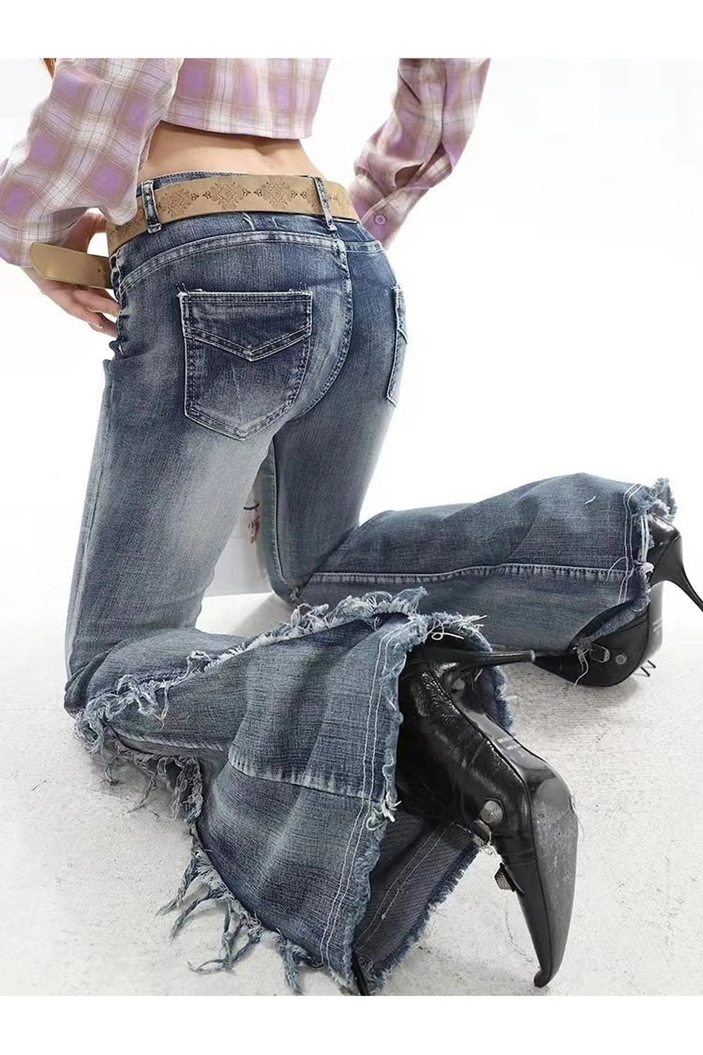 New Style Trends - Y2k Urban Cascade Denim Pant - Outfit Ideas