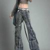 New Style Trends - Y2k Utility Cargo Flare Jeans - Outfit Ideas
