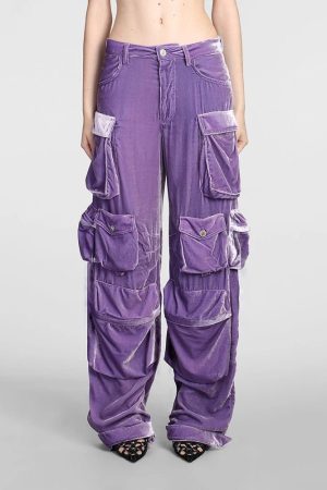 New Style Trends - Y2k Velvet Vibe Utility Cargo Pants - Outfit Ideas