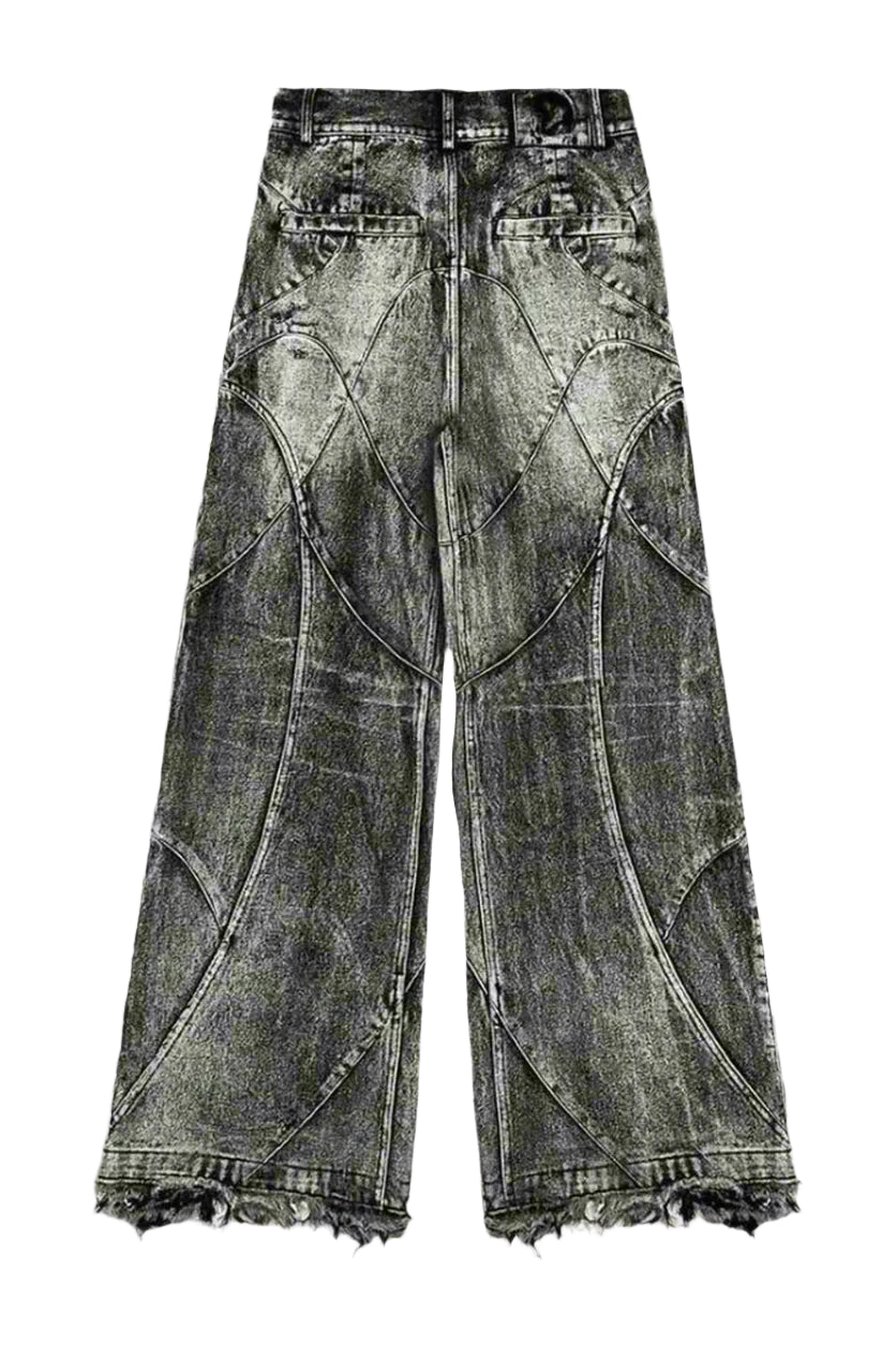 New Style Trends - Y2k Washed Patchwork Jeans - Outfit Ideas