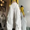 New Style Trends - Y2k White Cargo Parachute Pants - Outfit Ideas