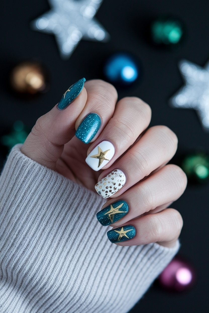 Creative New Years Eve Nails Ideas for Your Celebration outfit idea