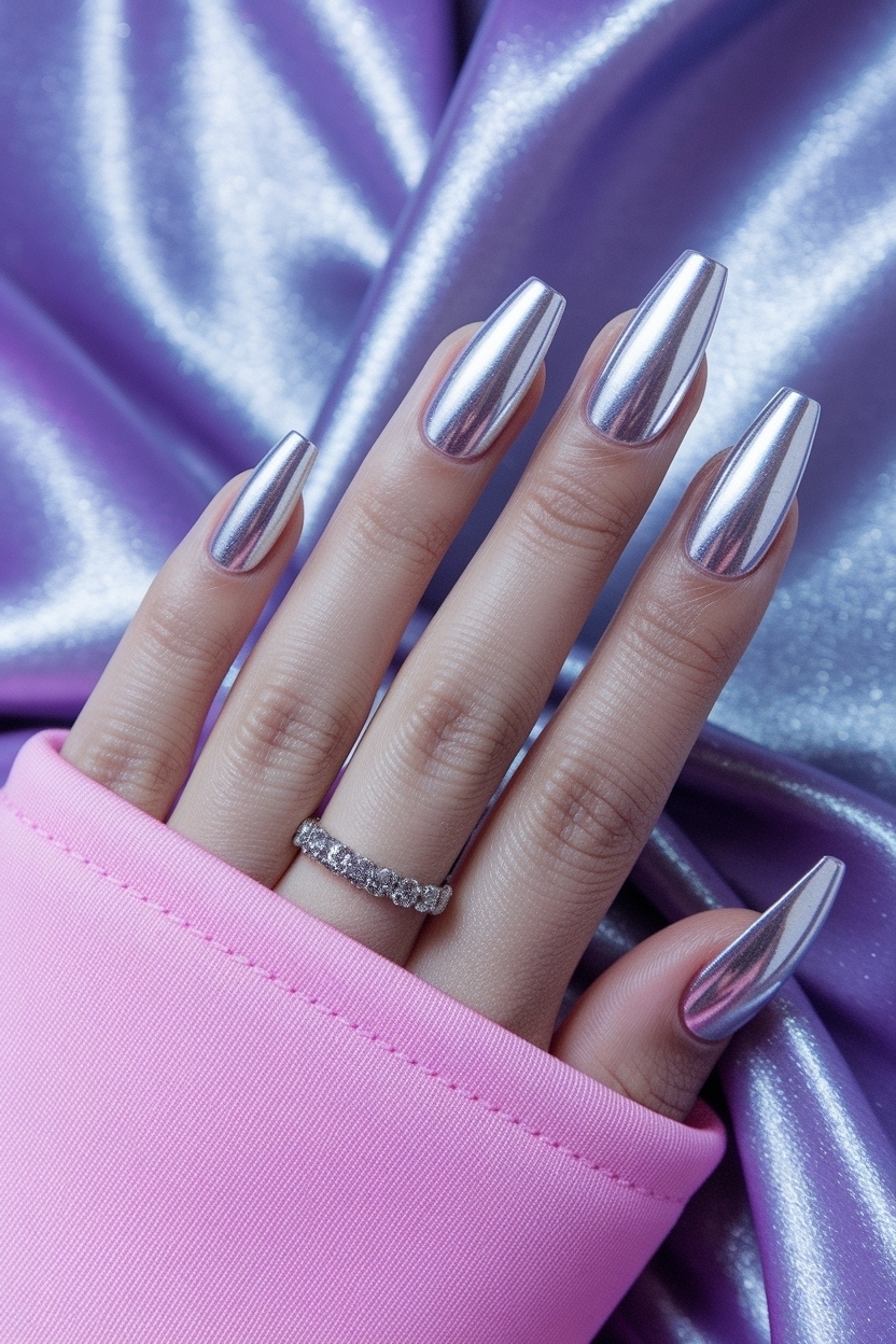 Pearl White Chrome Nails Design: Elevate Your Look Today outfit idea