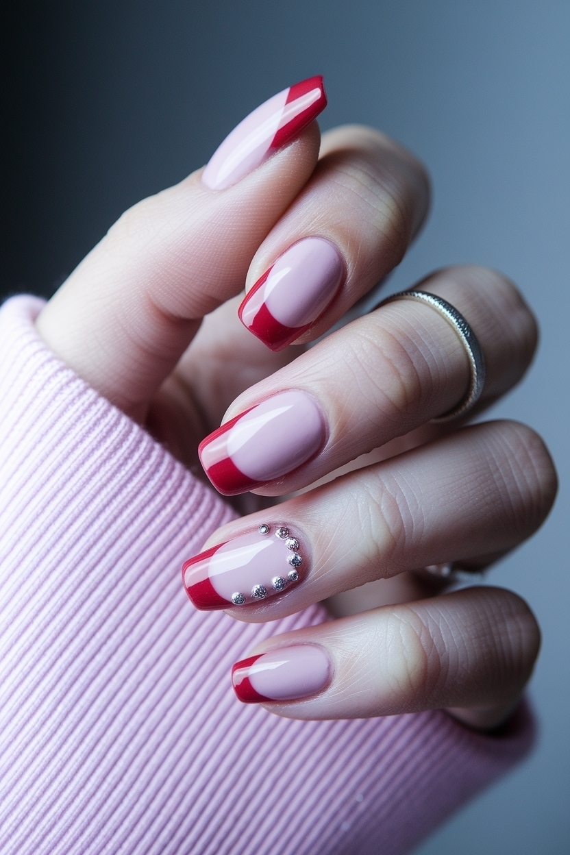 Styling Pink and Red French Nails for Every Occasion outfit idea
