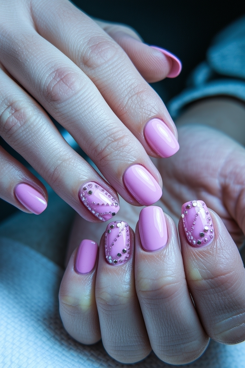 Pink Toe Nails with Design: Summer Vibes for Your Feet outfit idea