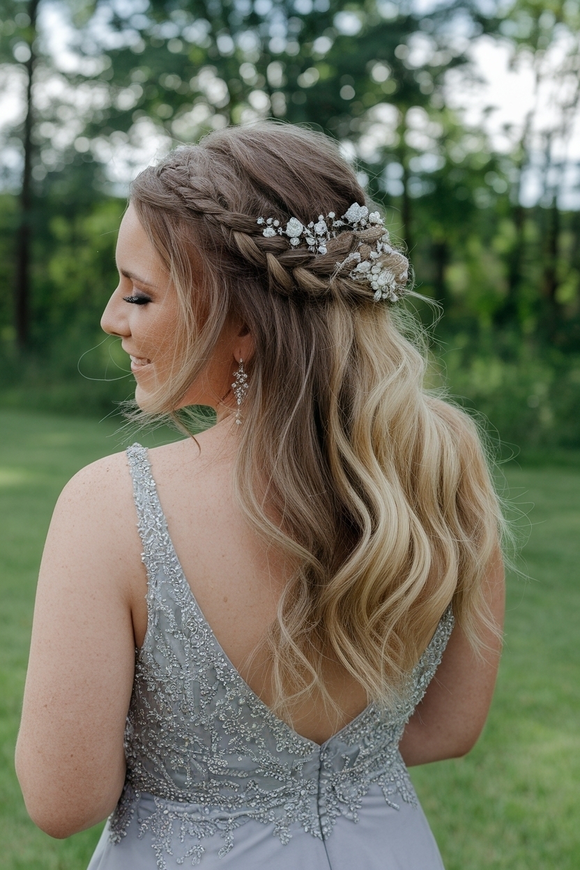 Prom Hair Inspo Half Up Half Down: Top Styles for 2023 outfit idea