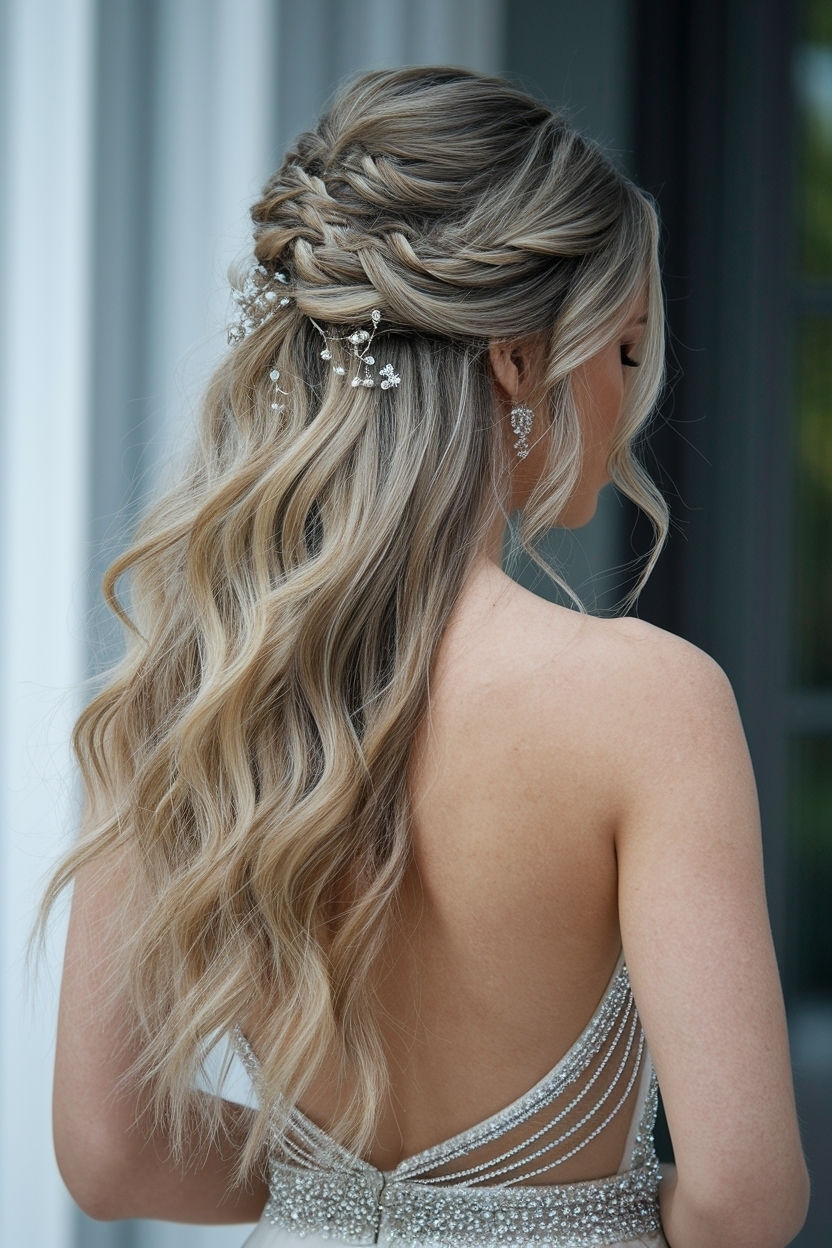 Prom Hairstyles for Long Hair Half Up: Elegant Options outfit idea