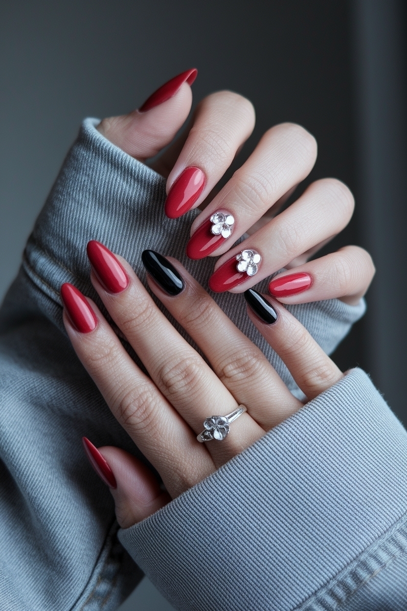Red and Black Nails Design Classy: Elegant Inspirations outfit idea