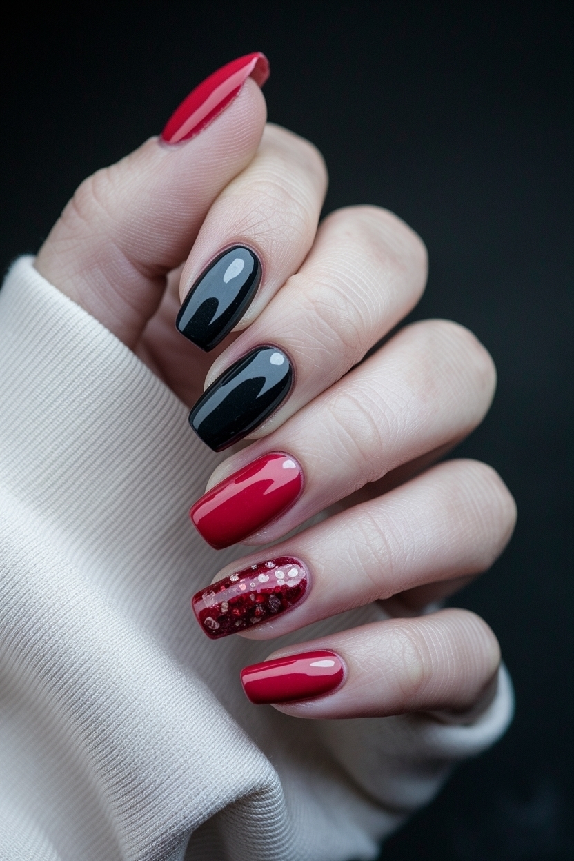 Red and Black Nails Design: Bold Looks for Every Occasion outfit idea