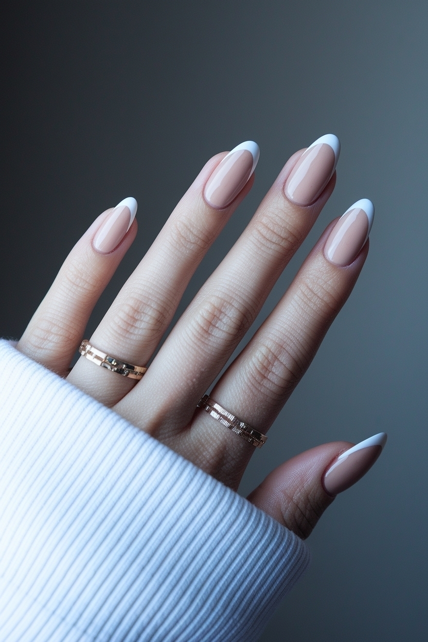 Perfect Looks for Short Almond French Tip Nails outfit idea
