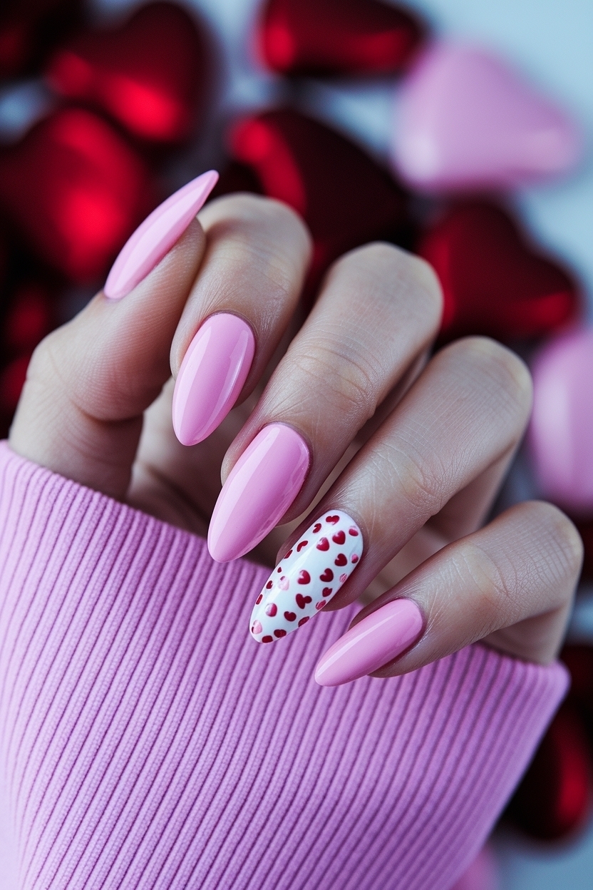Short Almond Nails Valentines Day: Festive Designs to Love outfit idea