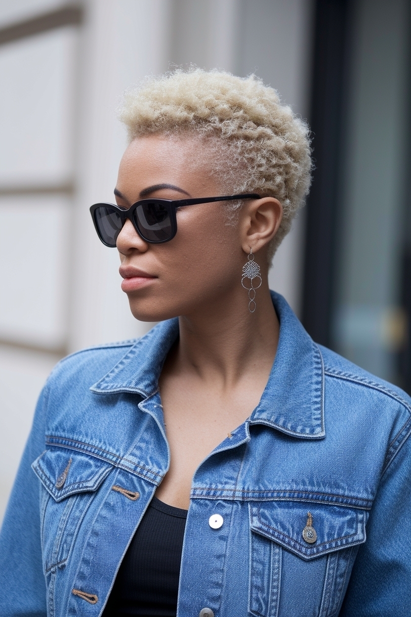 Short Black Natural Hairstyles 4C Hair Protective Styles outfit idea