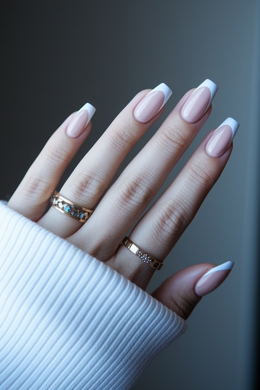 Short French Tip Acrylic Nails Design: Perfect for Every Day outfit idea