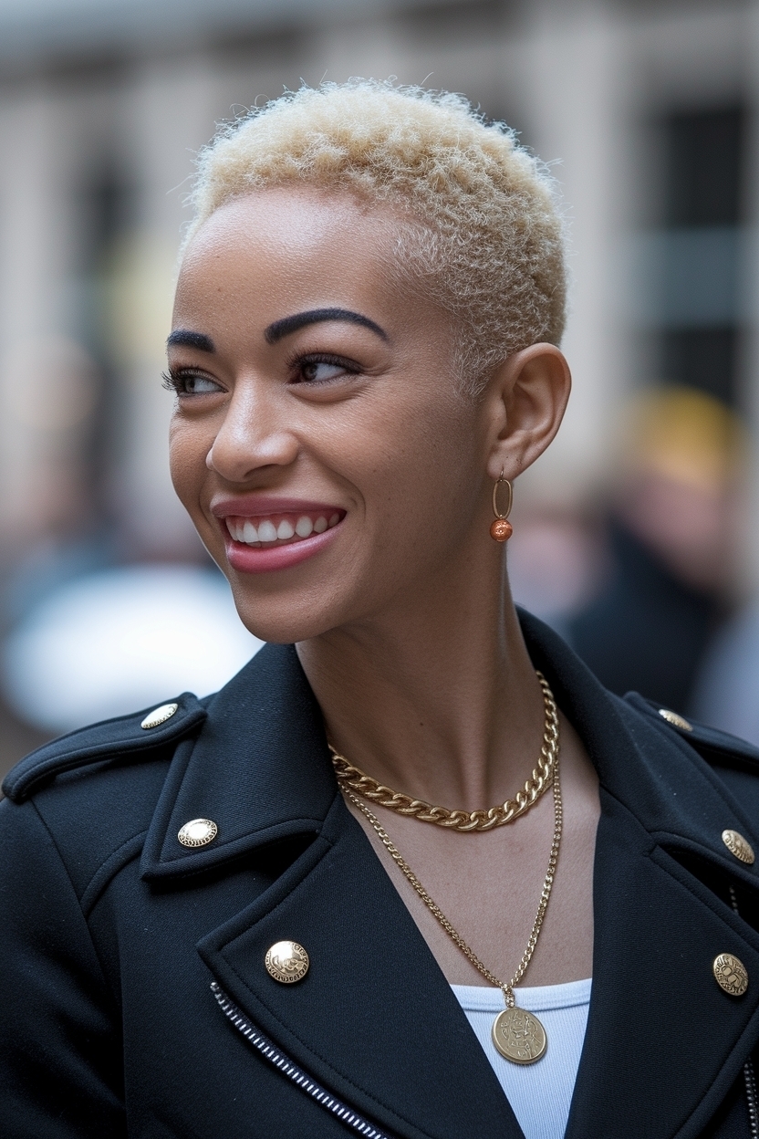 Short Hair Cuts for Women Black Natural Trends outfit idea