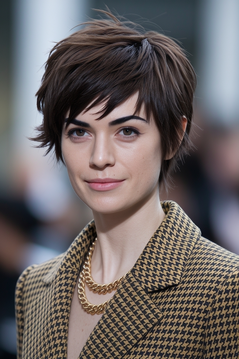 Short Hair Styles for Thick Hair Women: Volume and Style outfit idea