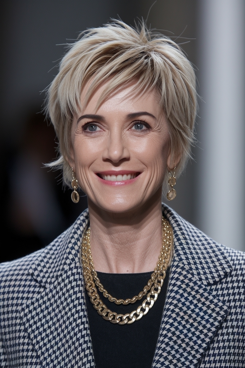 Short Hairstyle Women Over 40 New: Fresh Trends to Try outfit idea