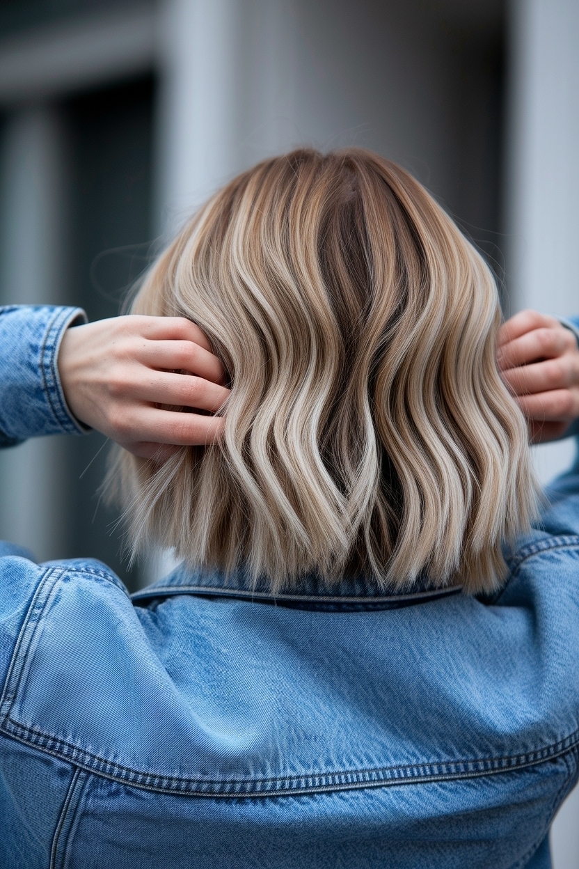 Short Light Brown Hair with Blonde Highlights: Styling Tips outfit idea