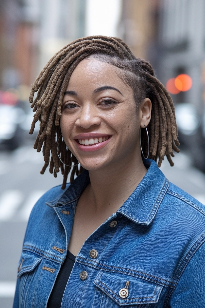 Short Locs Hairstyles for Women Dreadlock Styles Natural Hair outfit idea