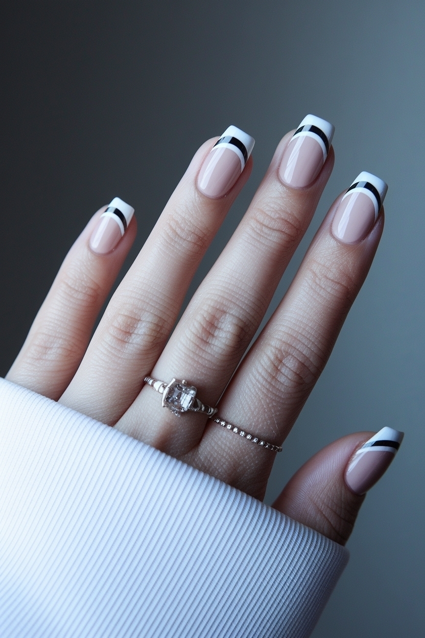Elegant Short Nail French Tip Designs for Every Occasion outfit idea