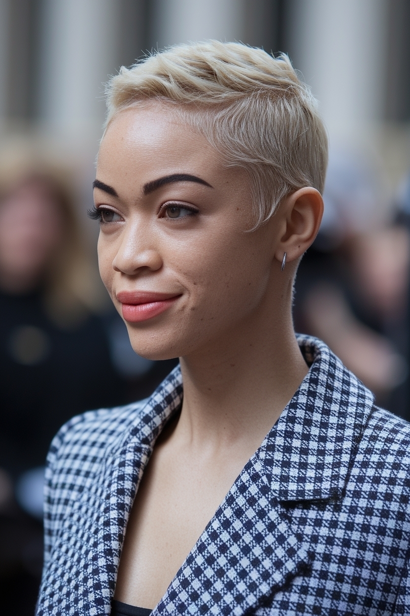 Short Natural Hair Styles Easy Big Chop for Effortless Beauty outfit idea